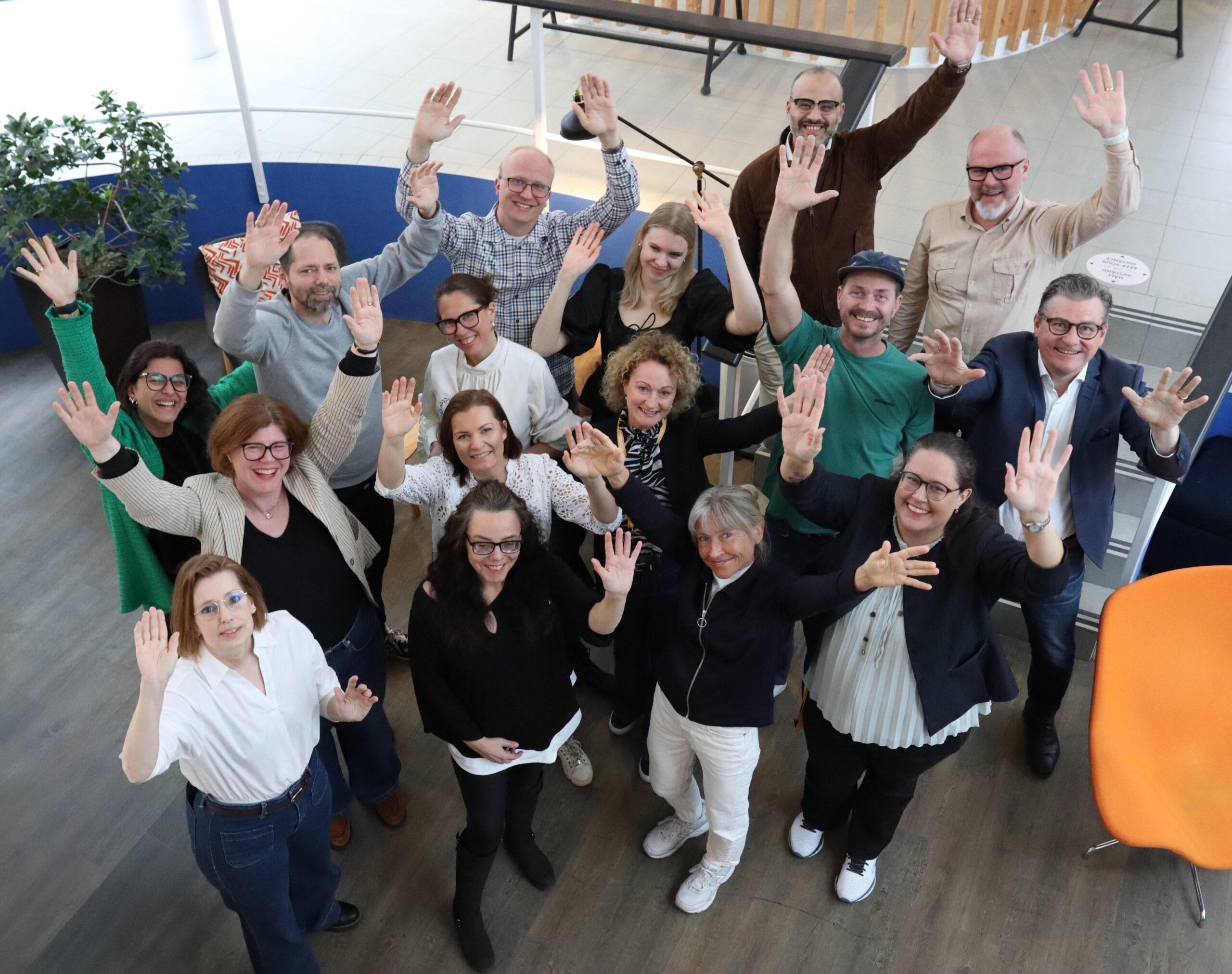 Group photo of the Ideon team 