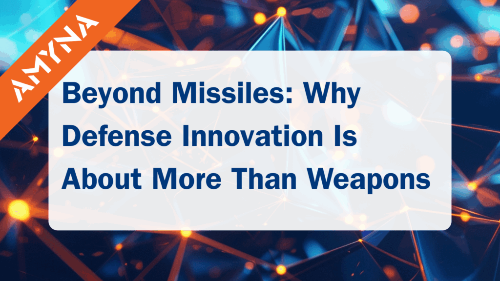 Text box: Beyond Missiles: Why Defense Innovation Is About More Than Weapons