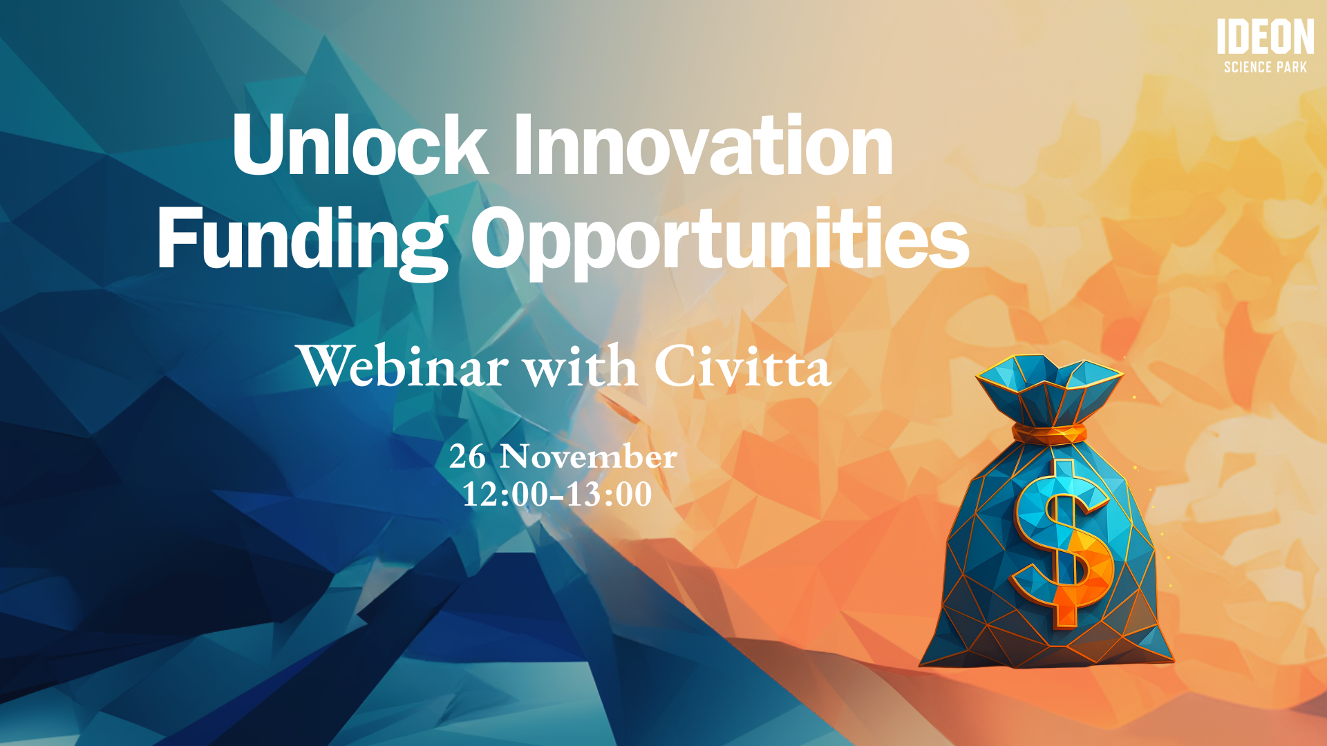 Webinar; unlock innovation funding opportunities