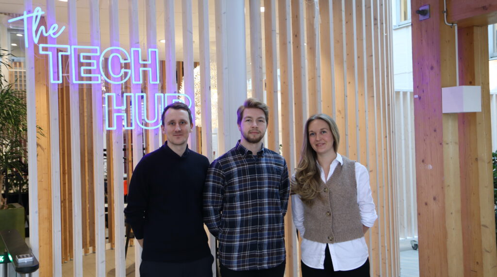 The Solstice team; Malin Eriksson, Martin Arvidsson and Hampus Hammarbäck