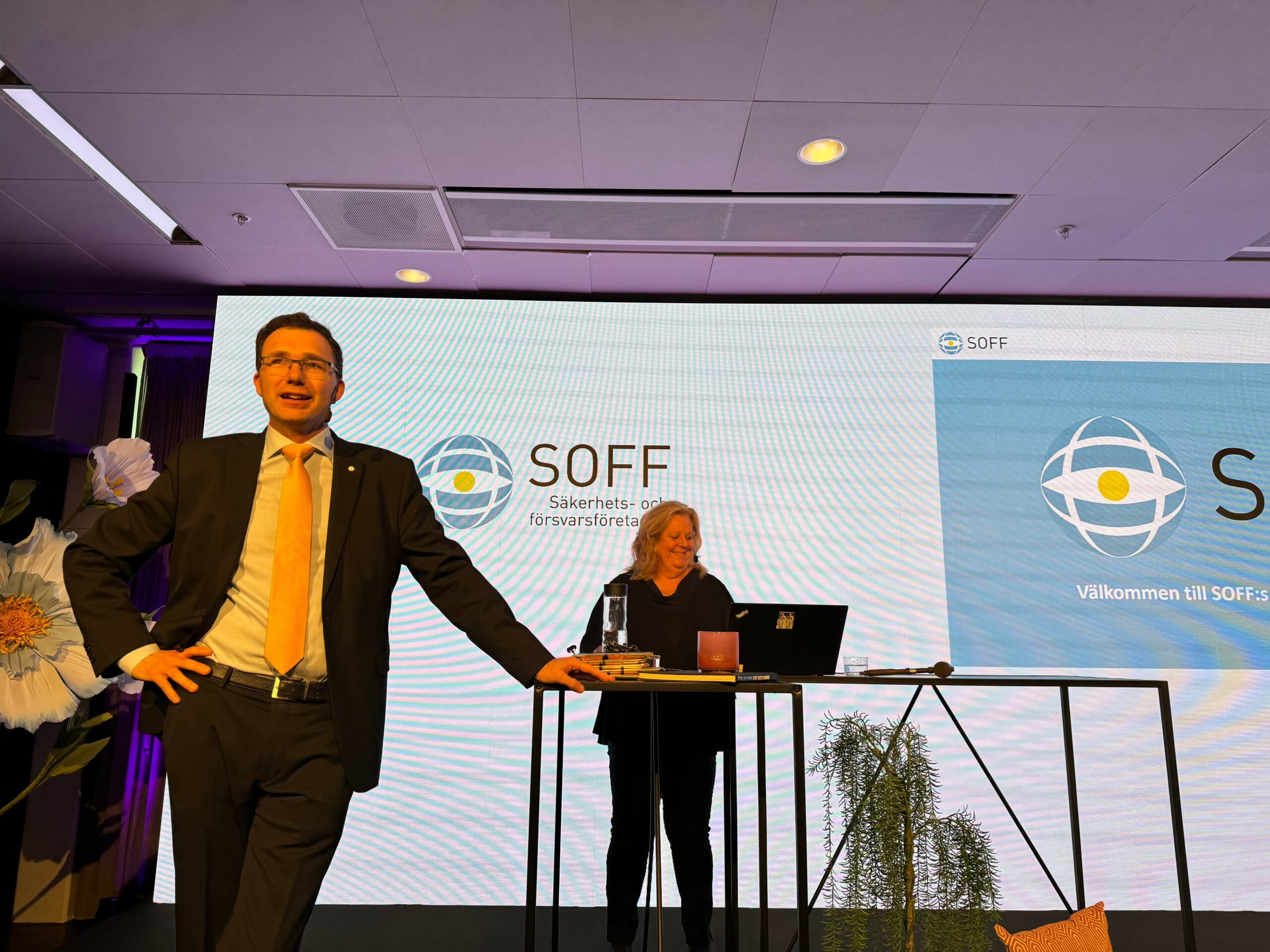 New Collaboration to Accelerate the Path from Innovation to the Defence and Security Sector Rober Limmergård at the Annual General Meeting in 2024 (SOFF).